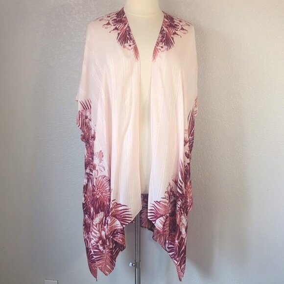 Rachel Roy One Size  Kimono Boho Open Front Longline - Picture 1 of 5